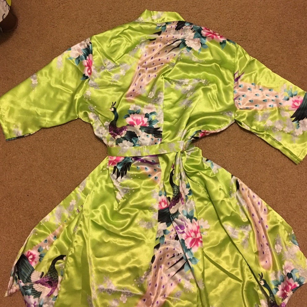 Silk Kimono Robe (Size Medium) - Picture 2 of 4